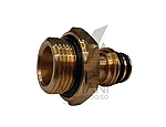 ACOPLE RAPIDO.  MACHO-MACHO BRONCE ROSCADO 20 X 22 X 1.5 TIPO RAUFOSS (HEAVY DUTY)