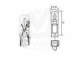 LÁMPARA T5 24V 1.2W
