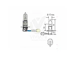 LÁMPARA H3 12V 55W