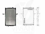 RADIADOR REFRIGERACIÓN MOTOR C/ LATERALES. VOLVO VM 330 - 270