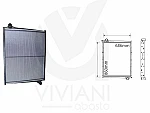 RADIADOR REFRIGERACIÓN MOTOR C/ LATERALES. ESP 56 MM. SCANIA SERIE 4