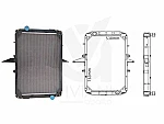RADIADOR REFRIGERACION MOTOR C/ LATERALES. FORD CARGO 815E - 816E