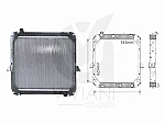 RADIADOR REFRIGERACIÓN MOTOR C/ LATERALES. MERCEDES BENZ CAMIÓN OM366